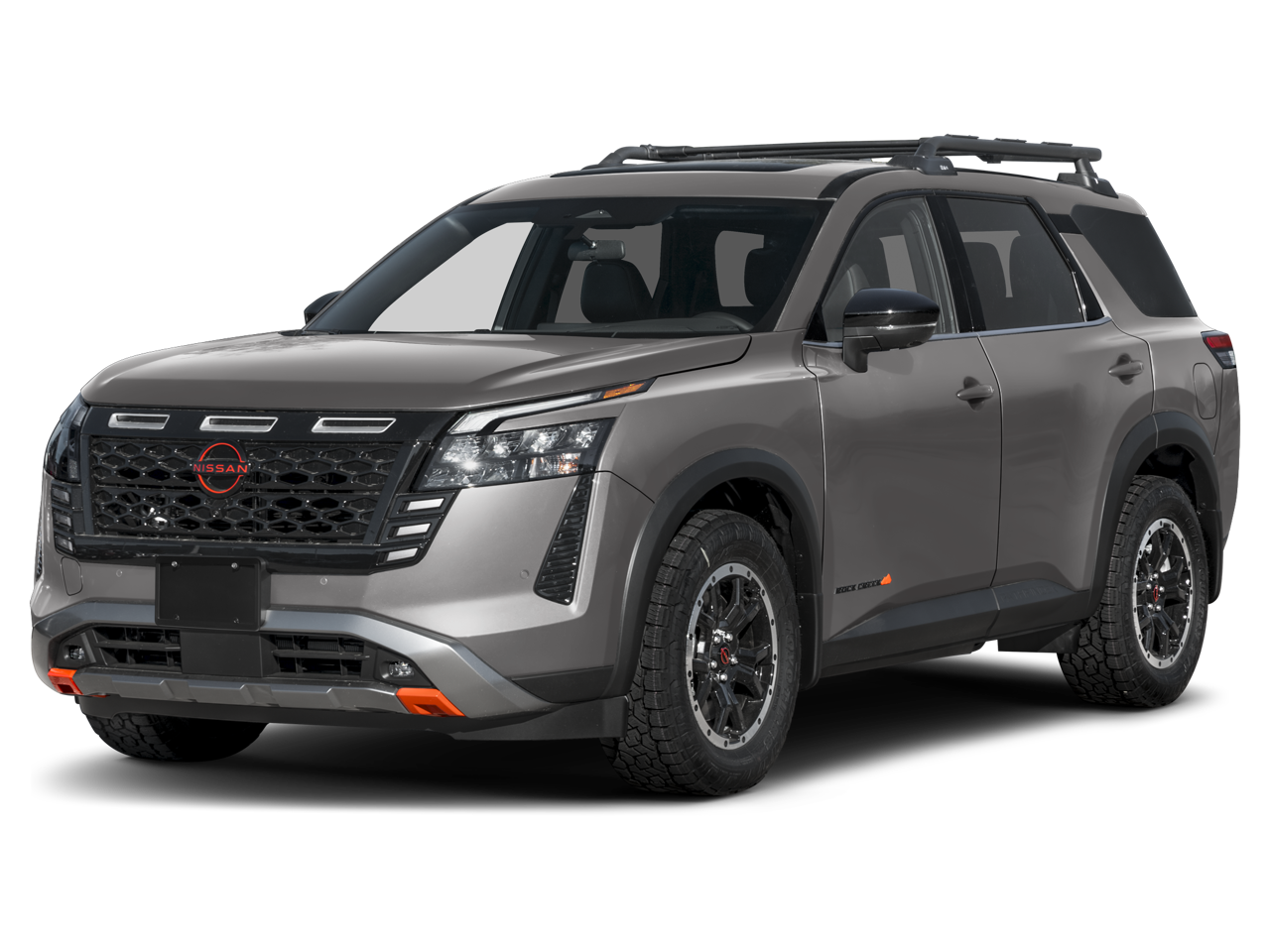 2026 Nissan Pathfinder Rock Creek in Other — front three-quarter view