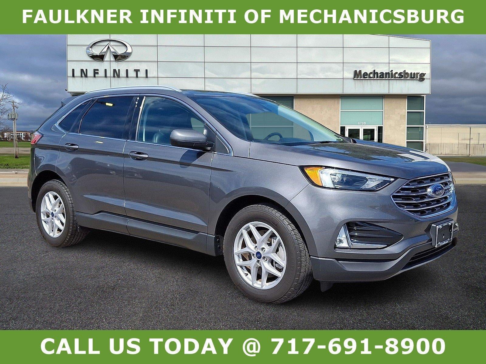 2022 Ford Edge SEL AWD in Carbonized Gray Metallic — front three-quarter view
