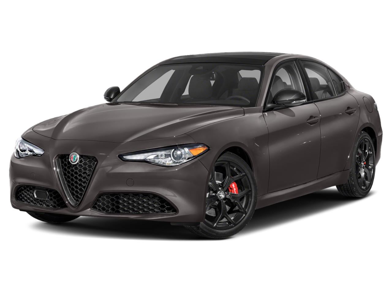2022 Alfa Romeo Giulia Veloce AWD in Vesuvio Gray Metallic — front three-quarter view