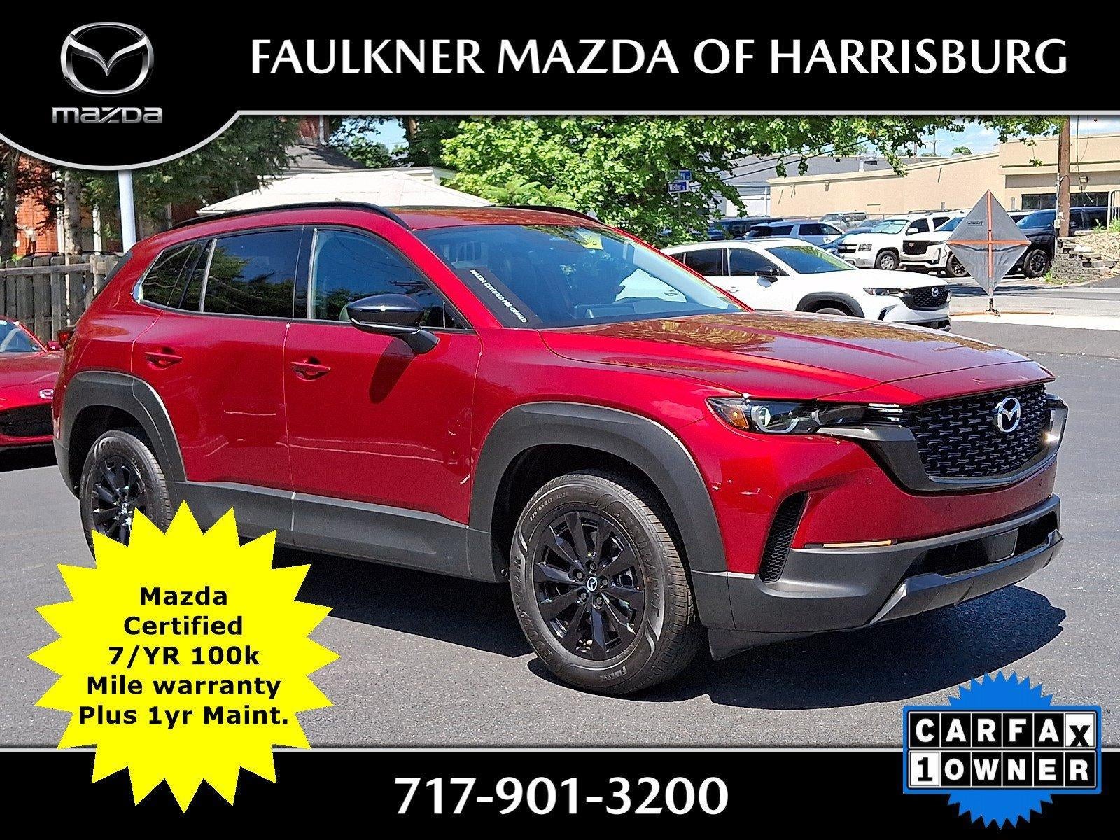 2026 Mazda Mazda CX-50 Hybrid Premium AWD in Soul Red Crystal Metallic — front three-quarter view