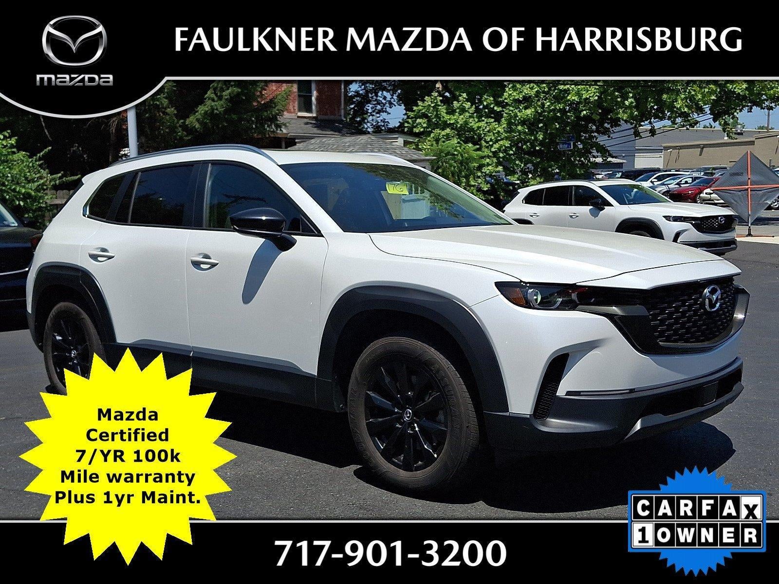 2024 Mazda Mazda CX-50 2.5 S Premium Package AWD in Wind Chill Pearl — front three-quarter view