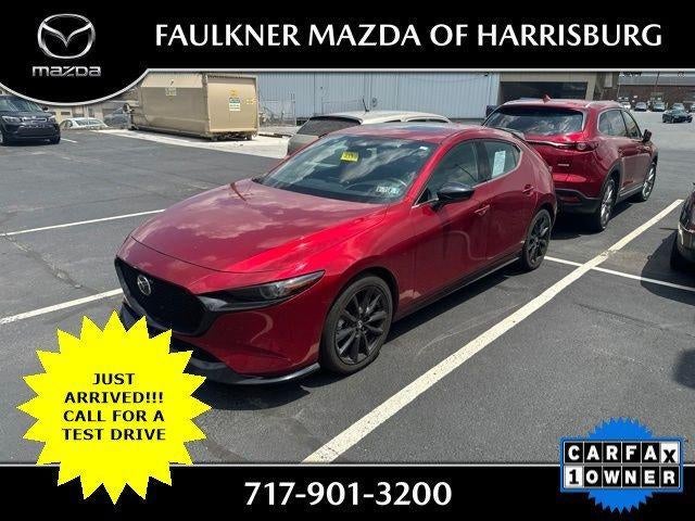 2023 Mazda Mazda3 Hatchback 2.5 Turbo Premium Plus Auto AWD in Soul Red Crystal Metallic — front three-quarter view