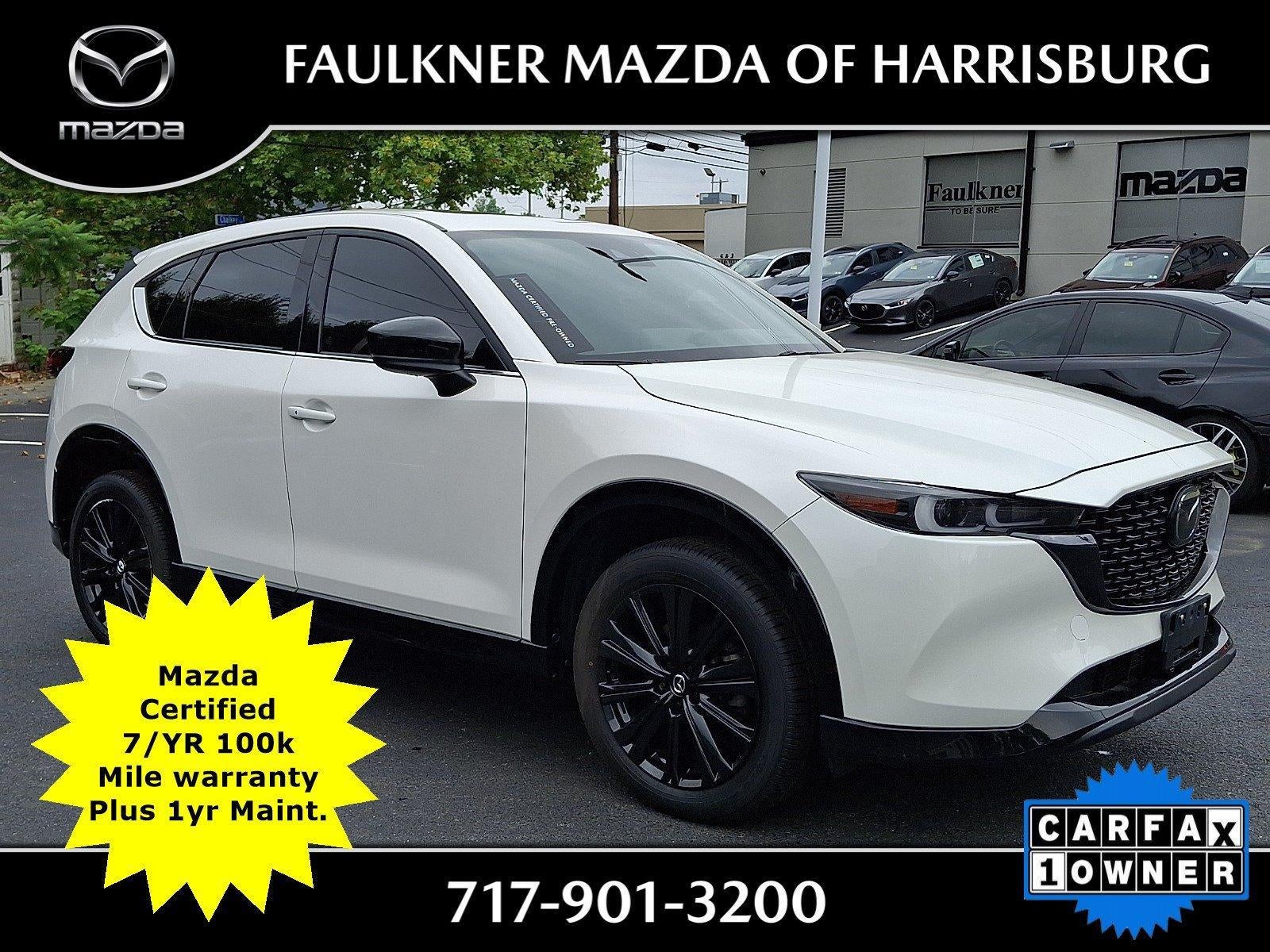 2023 Mazda Mazda CX-5 2.5 Turbo AWD in Rhodium White Metallic — front three-quarter view