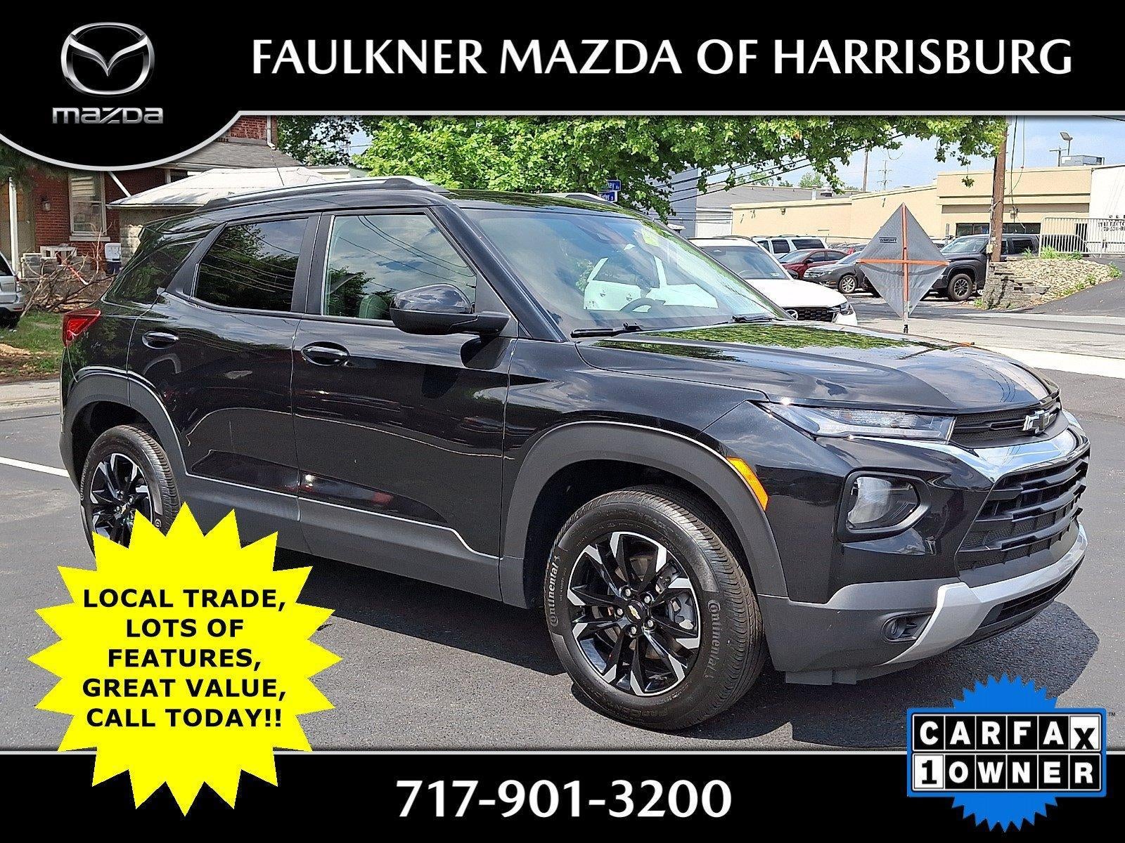 2023 Chevrolet Trailblazer AWD 4dr LT in Mosaic Black Metallic — front three-quarter view