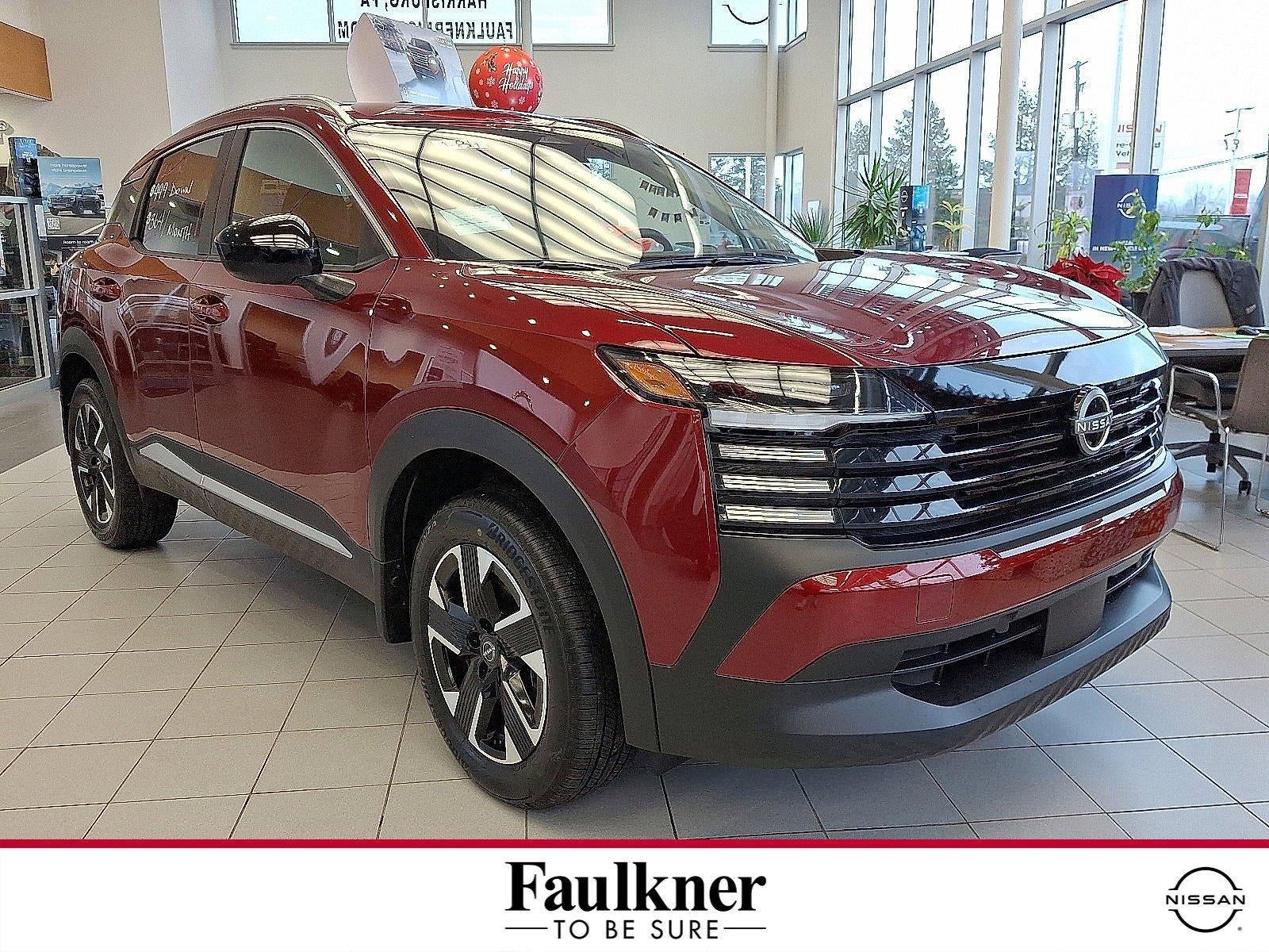 2026 Nissan Kicks SV AWD in Scarlet Ember Tintcoat — front three-quarter view