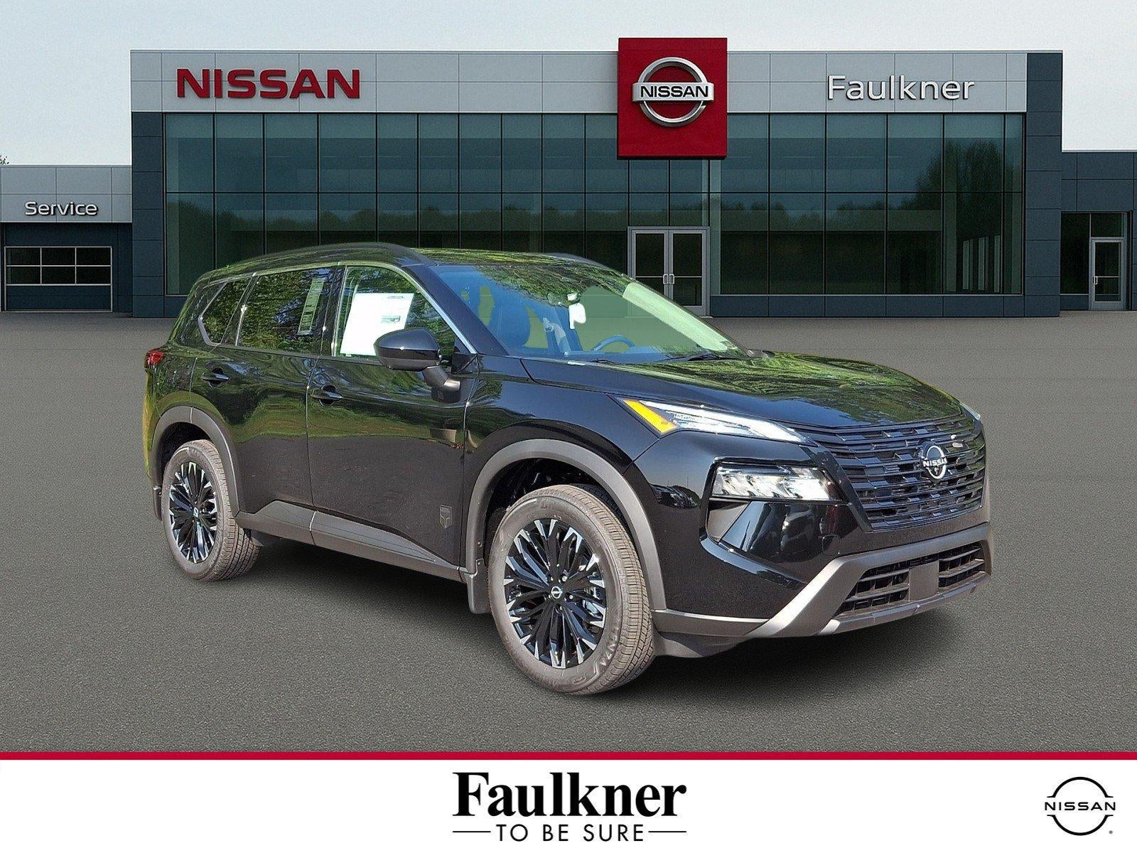 2026 Nissan Rogue Dark Armor in Super Black — front three-quarter view