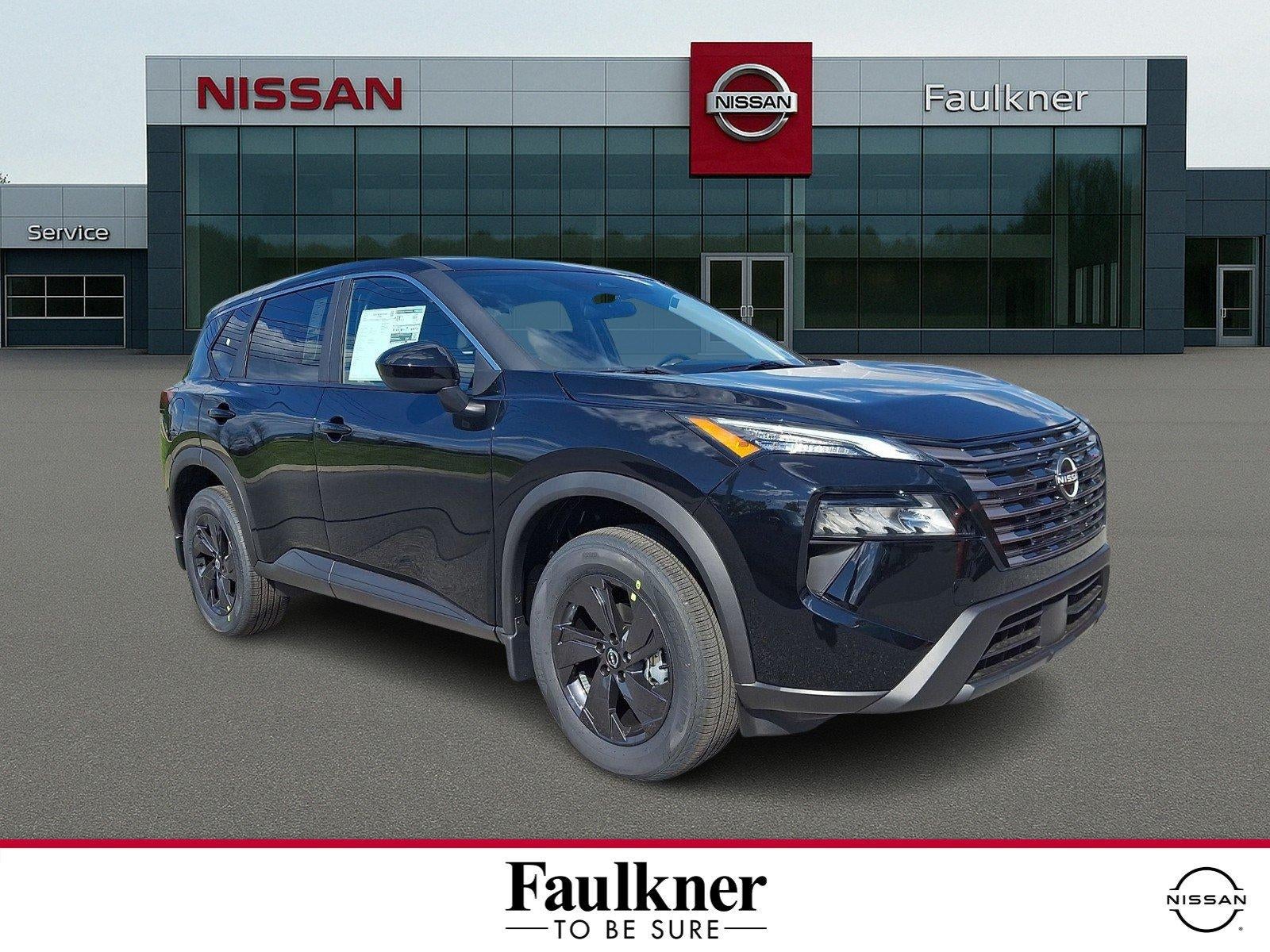 2026 Nissan Rogue SV in Super Black — front three-quarter view