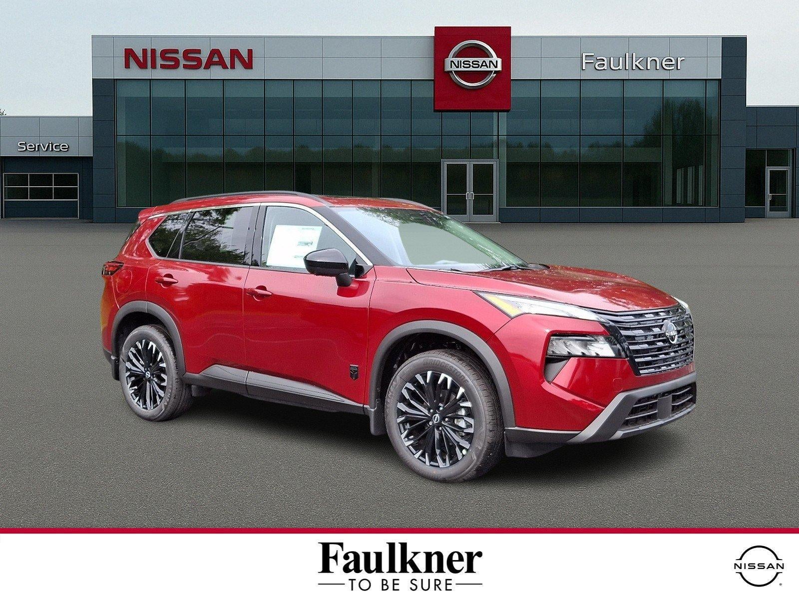 2026 Nissan Rogue Dark Armor in Scarlet Ember Tintcoat — front three-quarter view