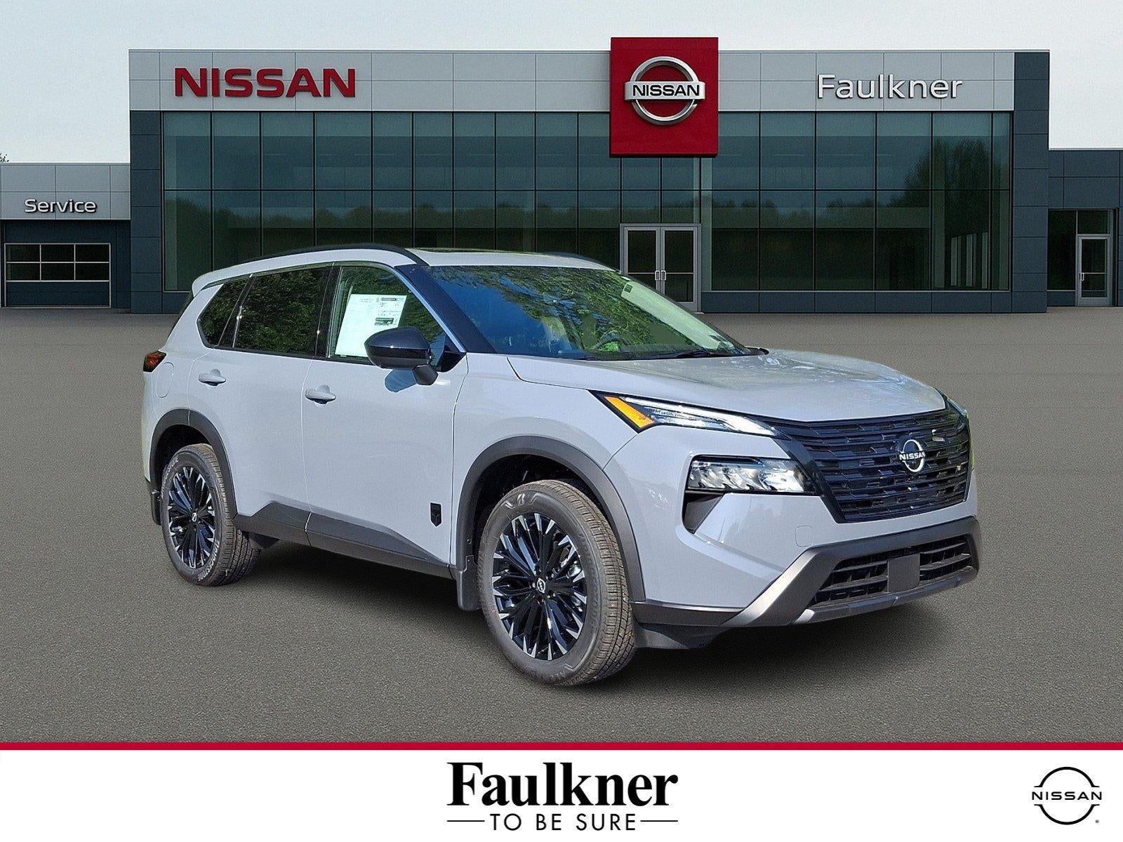 2026 Nissan Rogue Dark Armor in Boulder Gray Pearl — front three-quarter view