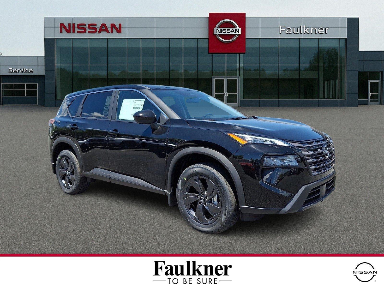 2026 Nissan Rogue SV in Super Black — front three-quarter view