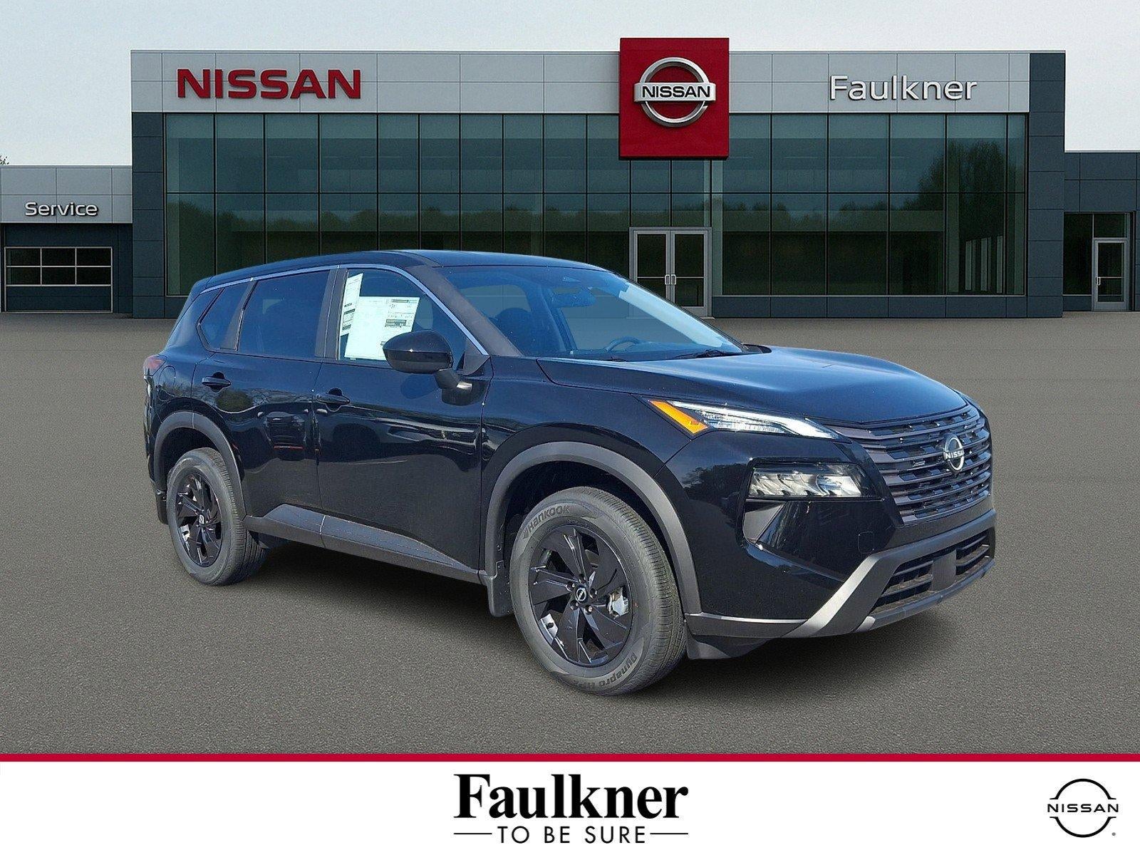 2026 Nissan Rogue SV in Super Black — front three-quarter view