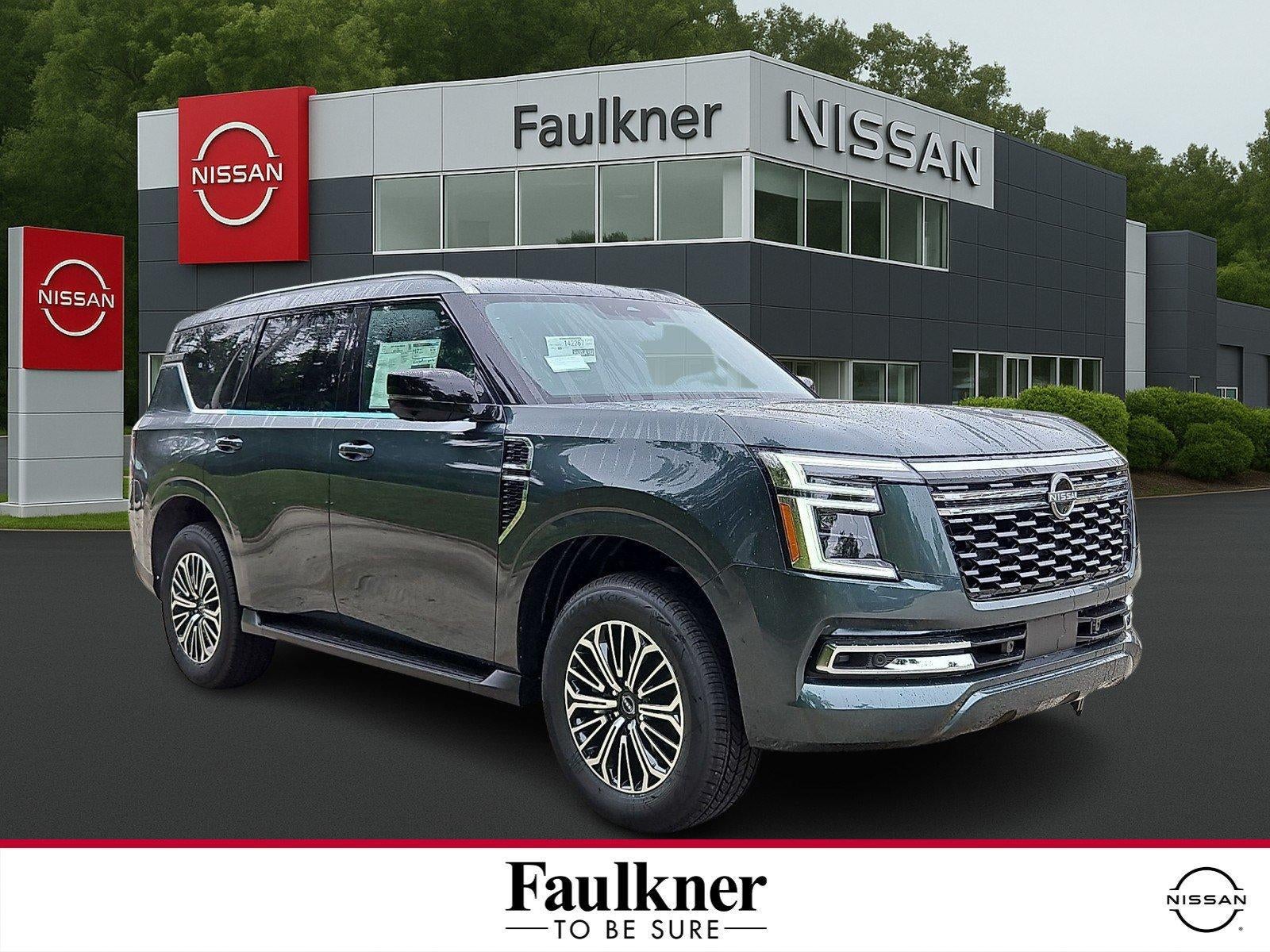 2026 Nissan Armada SL in Alpine Metallic — front three-quarter view