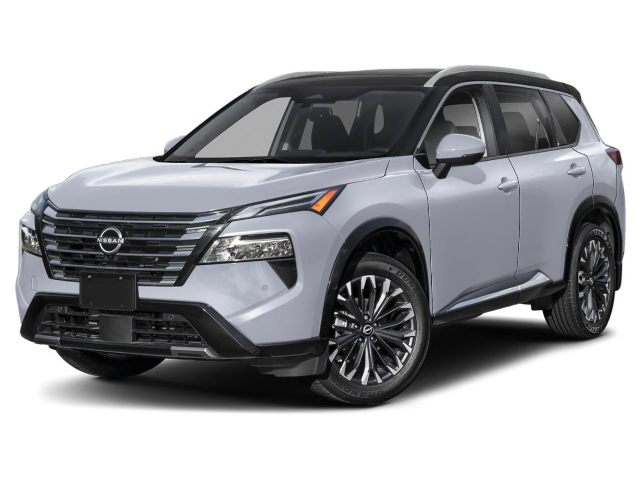 2026 Nissan Rogue Platinum in Champagne Silver Metallic Super Black Two Tone — front three-quarter view