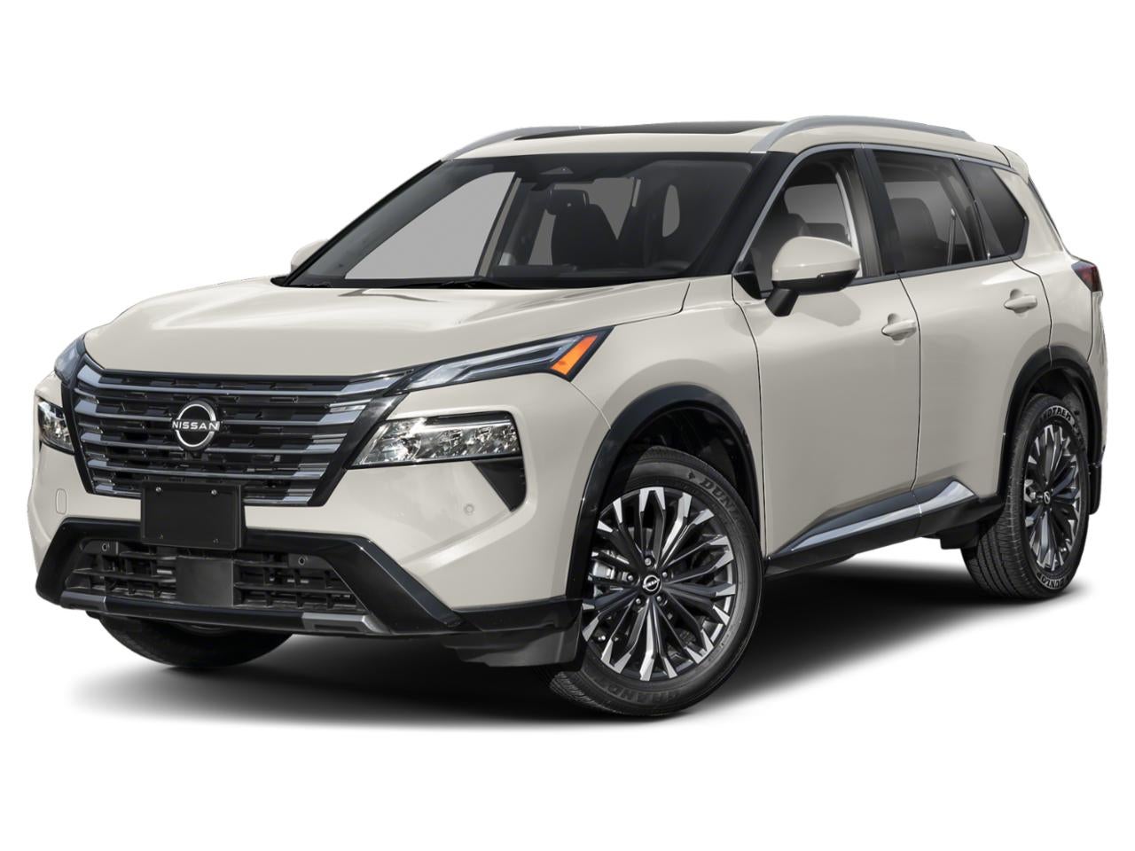 2026 Nissan Rogue Platinum in Champagne Silver Metallic — front three-quarter view