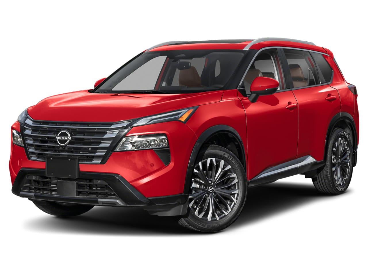 2026 Nissan Rogue Platinum in Scarlet Ember Tintcoat — front three-quarter view