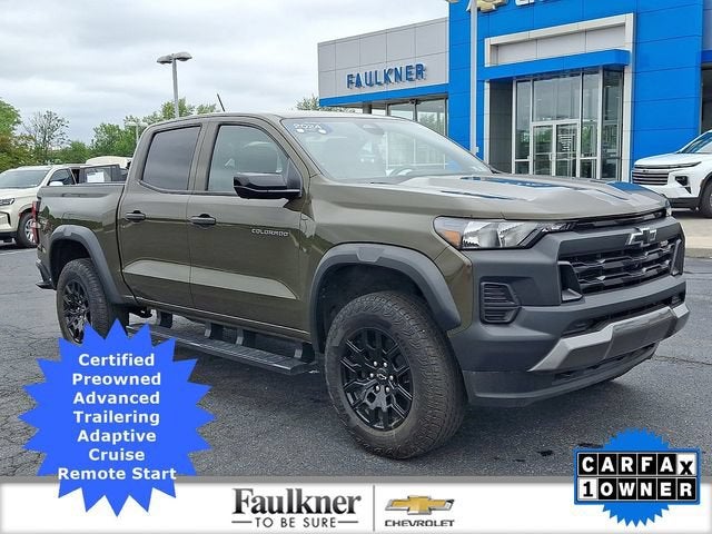 2024 Chevrolet Colorado Trail Boss in Harvest Bronze Metallic — front three-quarter view