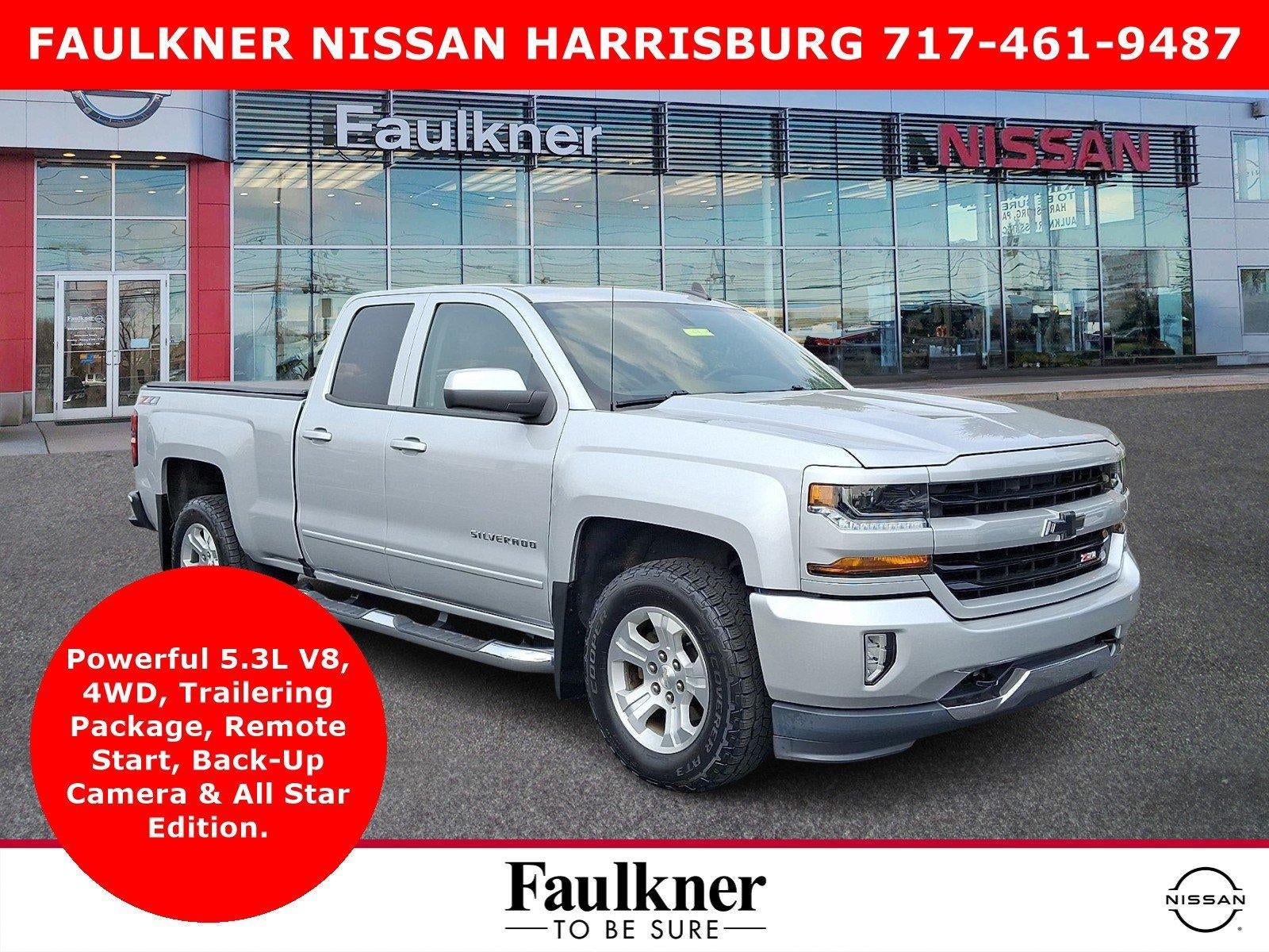 2019 Chevrolet Silverado 1500 LD Double Cab Standard Box 4-Wheel Drive LT Z71 in Silver Ice Metallic — front three-quarter view